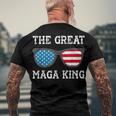 Anti Joe Biden Ultra Maga The Return Of The Great Maga King V3 Men's Crewneck Short Sleeve Back Print T-shirt Gifts for Old Men