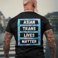 Asian Trans Lives Matter Lgbtq Transsexual Pride Flag Men's Back Print T-shirt Gifts for Old Men