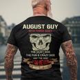 August Guy I Have 3 Sides August Guy Birthday Men's T-Shirt Back Print Gifts for Old Men