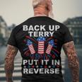 Back Up Terry Put It In Reverse Firework 4Th Of July Men's Back Print T-shirt Gifts for Old Men