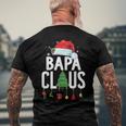 Bapa Claus Christmas Matching Family Pajama Xmas Men's Back Print T-shirt Gifts for Old Men