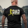 Baseball Dad Of Ballers Men's Back Print T-shirt Gifts for Old Men