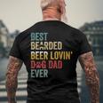Best Bearded Beer Lovin’ Dog Dad Ever-Best For Dog Lovers Men's Back Print T-shirt Gifts for Old Men