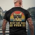Best Cat Dad Ever Bump Fit Fathers Day Daddy For Men Men's Back Print T-shirt Gifts for Old Men