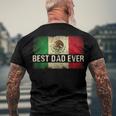 Mens Best Mexican Dad Ever Mexican Flag Pride Fathers Day V2 Men's Back Print T-shirt Gifts for Old Men