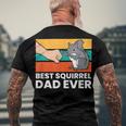 Best Squirrel Dad Ever Vintage Squirrel Men's T-shirt Back Print Gifts for Old Men