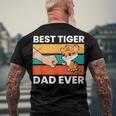 Best Tiger Dad Ever Men's T-shirt Back Print Gifts for Old Men