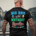 Big Bro Of The Birthday Sweetie Ice Cream Bday Party Brother Men's Back Print T-shirt Gifts for Old Men