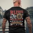 Blessed Are The Curious - Us National Parks Hiking & Camping Men's Back Print T-shirt Gifts for Old Men