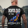 Mens Bonus Dad Of The Birthday Boy Matching Father Bonus Dad Men's T-shirt Back Print Gifts for Old Men