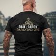 Call Of Daddy Parenting Ops Gamer Dads Fathers Day Men's Back Print T-shirt Gifts for Old Men