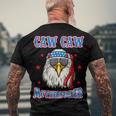 Caw Caw Motherfucker 4Th Of July Patriotic Eagle Men's T-shirt Back Print Gifts for Old Men