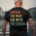 Chatham Name Shirt Chatham Family Name Men's Crewneck Short Sleeve Back Print T-shirt Gifts for Old Men