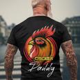 Chicken Chicken Chicken Daddy Chicken Dad Farmer Poultry Farmer Fathers Day Men's Crewneck Short Sleeve Back Print T-shirt Gifts for Old Men
