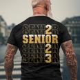 Class Of 2023 Senior 2023 Graduation Or First Day Of School Men's Back Print T-shirt Gifts for Old Men