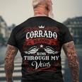 Corrado Name Shirt Corrado Family Name V2 Men's Crewneck Short Sleeve Back Print T-shirt Gifts for Old Men
