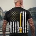 Crafts Beer American Flag Usa 4Th July Brewery Alcohol Lover Men's T-shirt Back Print Gifts for Old Men