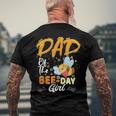 Dad Of The Bee Day Girl Hive Party Matching Birthday Men's Back Print T-shirt Gifts for Old Men