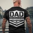Dad Dedicated And Devoted Happy Fathers Day Men's Back Print T-shirt Gifts for Old Men