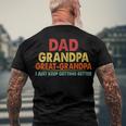 Dad Grandpa Great Grandpa From Grandkids Men's T-shirt Back Print Gifts for Old Men