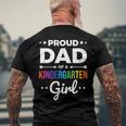 Dad Of A Kindergarten Girl Men's Back Print T-shirt Gifts for Old Men
