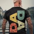 Mens Dada Fathers Day Men's Back Print T-shirt Gifts for Old Men