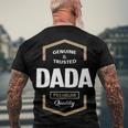 Dada Grandpa Genuine Trusted Dada Premium Quality Men's T-Shirt Back Print Gifts for Old Men