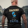 Mens Daddio Of The Patio Fathers Day Bbq Grill Dad Men's Back Print T-shirt Gifts for Old Men