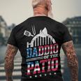 Daddio Of The Patio Usa Flag Patriotic Bbq Dad 4Th Of July Men's T-shirt Back Print Gifts for Old Men