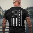Mens Daddy American Flag Fathers Day Patriotic Usa 4Th Of July Men's Back Print T-shirt Gifts for Old Men