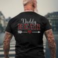 Daddy Bear Buffalo Plaid Arrow Heart Christmas Pajama Men's Back Print T-shirt Gifts for Old Men
