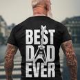 Mens Dads Birthday Fathers Day Best Dad Ever Men's T-shirt Back Print Gifts for Old Men