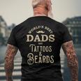 Dads With Tattoos And Beards Men's Back Print T-shirt Gifts for Old Men