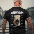 Dogs 365 Anatomy Of A Soft Coated Wheaten Terrier Dog Men's Back Print T-shirt Gifts for Old Men
