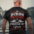 Duron Name Shirt Duron Family Name V2 Men's Crewneck Short Sleeve Back Print T-shirt Gifts for Old Men