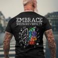 Embrace Neurodiversity Funny V5 Men's Crewneck Short Sleeve Back Print T-shirt Gifts for Old Men