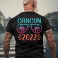 Family Vacation 2022 Cancun Men's Crewneck Short Sleeve Back Print T-shirt Gifts for Old Men