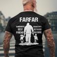 Farfar Grandpa Farfar Best Friend Best Partner In Crime Men's T-Shirt Back Print Gifts for Old Men