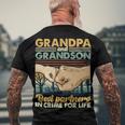 Father Grandpa And Grandson Best Partners In Crime For Life 113 Family Dad Men's Crewneck Short Sleeve Back Print T-shirt Gifts for Old Men