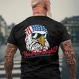 You Free Tonight Bald Eagle American Flag Happy 4Th Of July V2 Men's Back Print T-shirt Gifts for Old Men