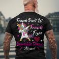 Friends Dont Let Friends Fight Eosinophilic Disease Alone Pink Ribbon Eosinophilic Disease Eosinophilic Disease Awareness Men's Crewneck Short Sleeve Back Print T-shirt Gifts for Old Men