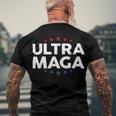 Funny Anti Joe Biden Ultra Maga Support Trump Patriotic Men's Crewneck Short Sleeve Back Print T-shirt Gifts for Old Men