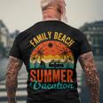 Funny Family Beach Summer Vacation Men's Crewneck Short Sleeve Back Print T-shirt Gifts for Old Men