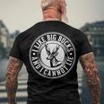 Funny I Like Big Bucks And I Cannot Lie Deer Hunting Men's Crewneck Short Sleeve Back Print T-shirt Gifts for Old Men