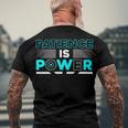 Funny Patience Is Power Men's Crewneck Short Sleeve Back Print T-shirt Gifts for Old Men