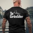 Mens The Gardenfather Gardener Gardening Plant Grower Men's Back Print T-shirt Gifts for Old Men
