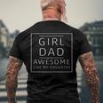 Girl Dad Awesome Like My Daughter Fathers Day Men's Back Print T-shirt Gifts for Old Men