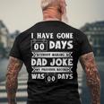 Mens I Have Gone 0 Days Without Making A Dad Joke Fathers Day Men's Back Print T-shirt Gifts for Old Men