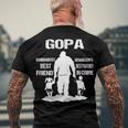 Gopa Grandpa Gopa Best Friend Best Partner In Crime Men's T-Shirt Back Print Gifts for Old Men