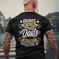 Guns Dont Kill People Dads With Pretty Daughters Do Active Men's Back Print T-shirt Gifts for Old Men